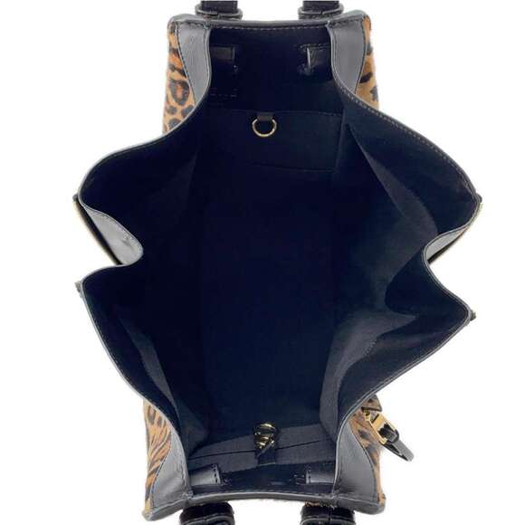 Loewe Hammock Leopard Handbag Black Shoulder Bag - Picture 6 of 11